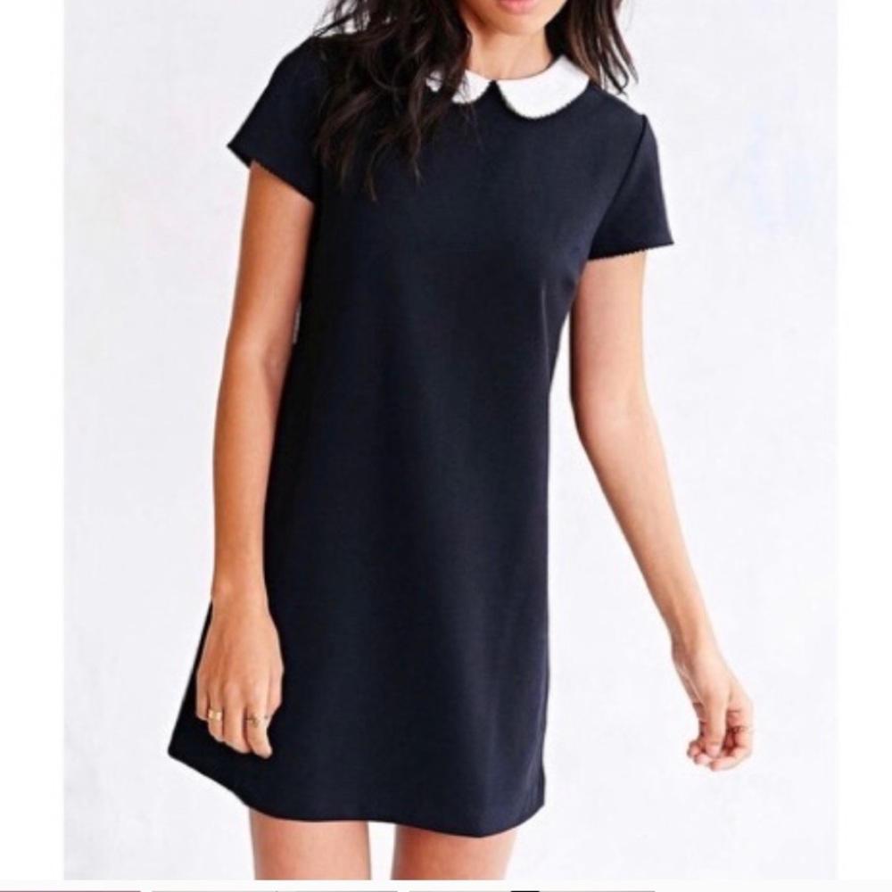 Urban outfitters black collared dress.
